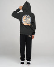 THE MAD HUEYS DEAD SHRED YOUTH HOODED PULLOVER KIDS FLEECE HOODIE VINTAGE BLACK