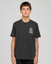 THE MAD HUEYS DEAD SHRED YOUTH SS TEE KIDS COTTON T SHIRT VINTAGE BLACK