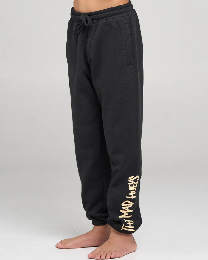 THE MAD HUEYS DEAD SHRED YOUTH TRACKPANT KIDS FLEECE JOGGERS BLACK