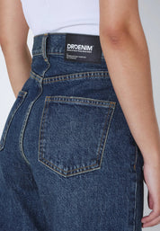 DR. DENIM ECHO HIGH STRAIGHT JEANS – BAY DARK USED VINTAGE
