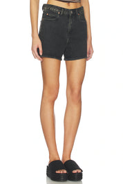 DR DENIM NORA DENIM SHORTS - TAR AGED BLACK