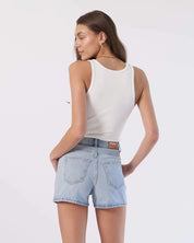 DR DENIM NORA DENIM SHORTS - STREAM LIGHT FADE