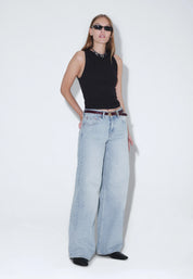 DR. DENIM RHUE LOW WIDE JEANS – DRIFT PALE USED