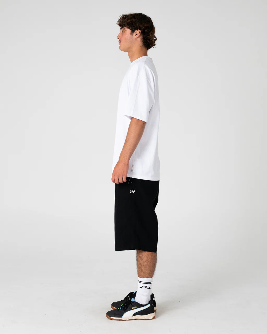 RUSTY DR DOT GRAPHIC TEE MENS SURF STREET T-SHIRT CLASSIC WHITE