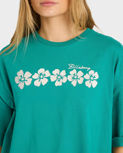 BILLABONG DREAM IN THE WIND WOMENS GRAPHIC T SHIRT IVY SURF TEE