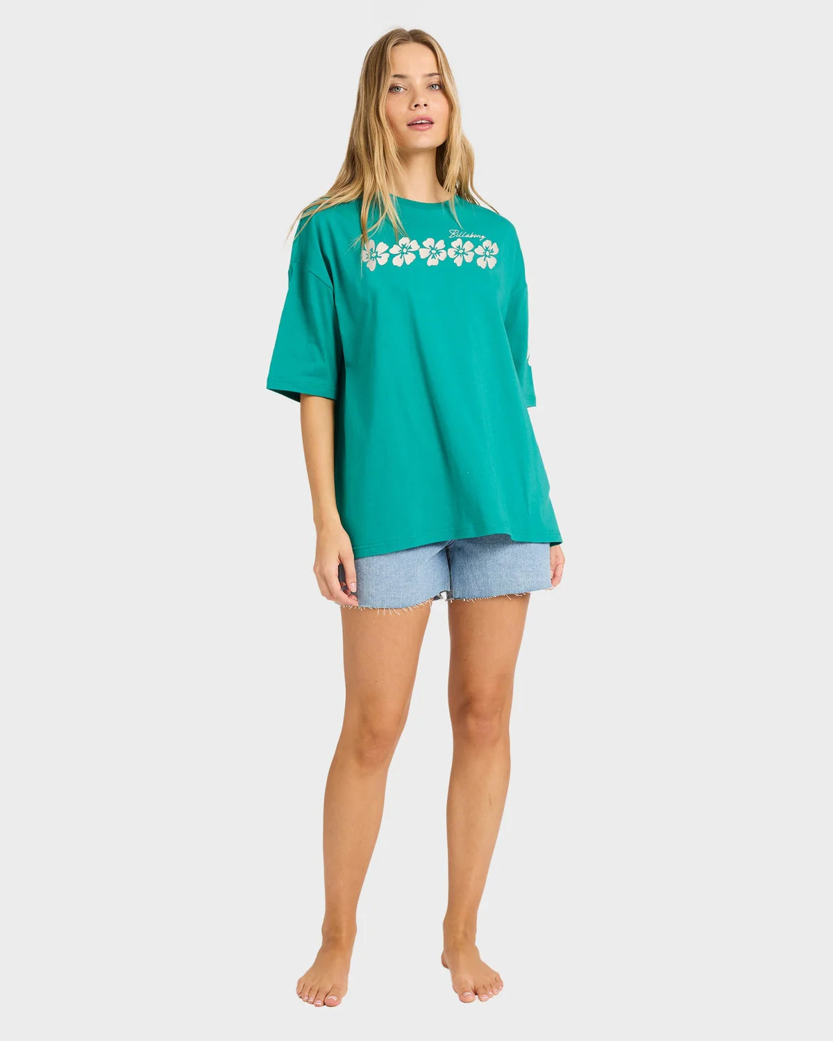BILLABONG DREAM IN THE WIND WOMENS GRAPHIC T SHIRT IVY SURF TEE