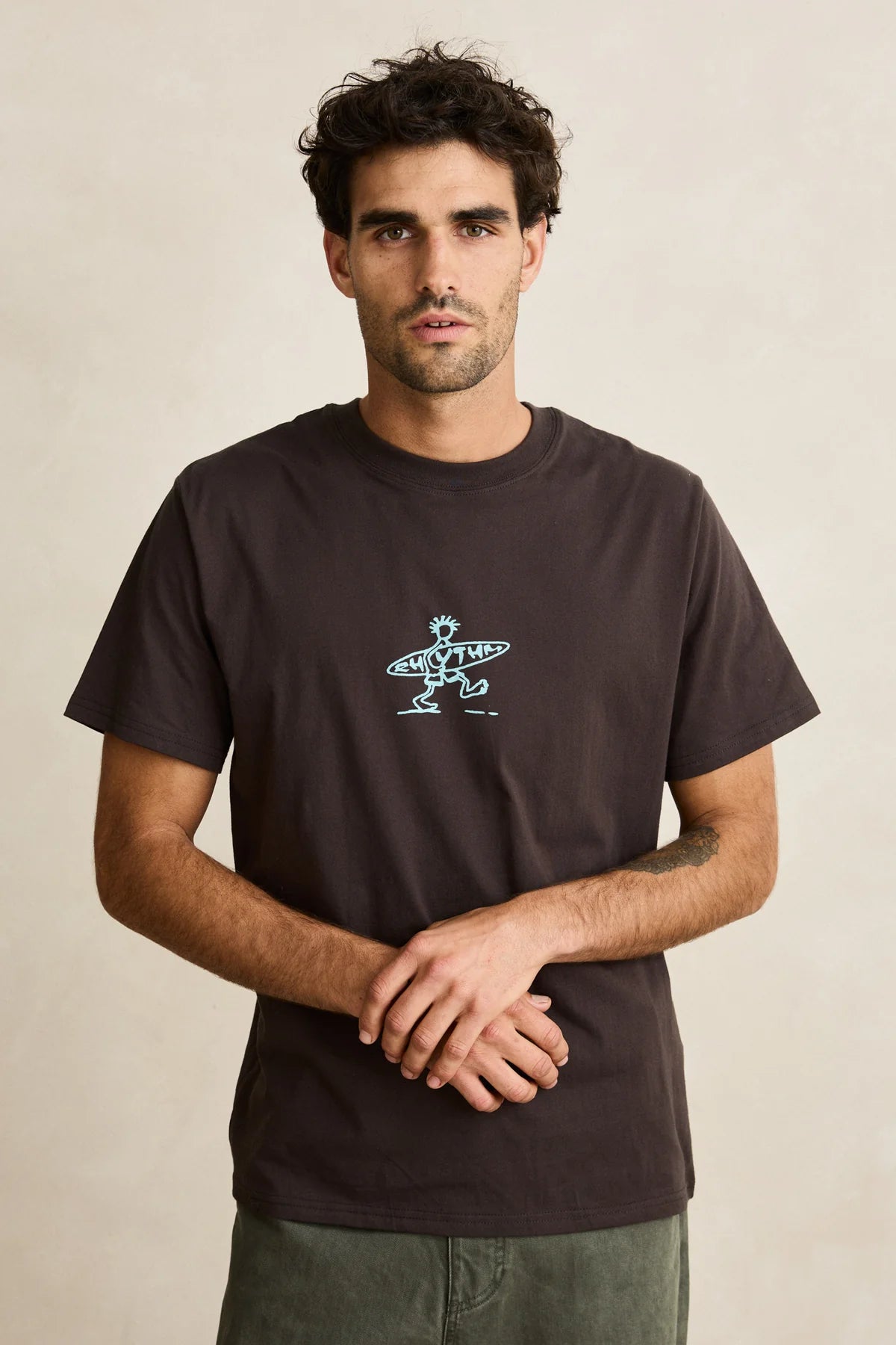 RHYTHM DRIFTER SS T SHIRT VINTAGE BLACK