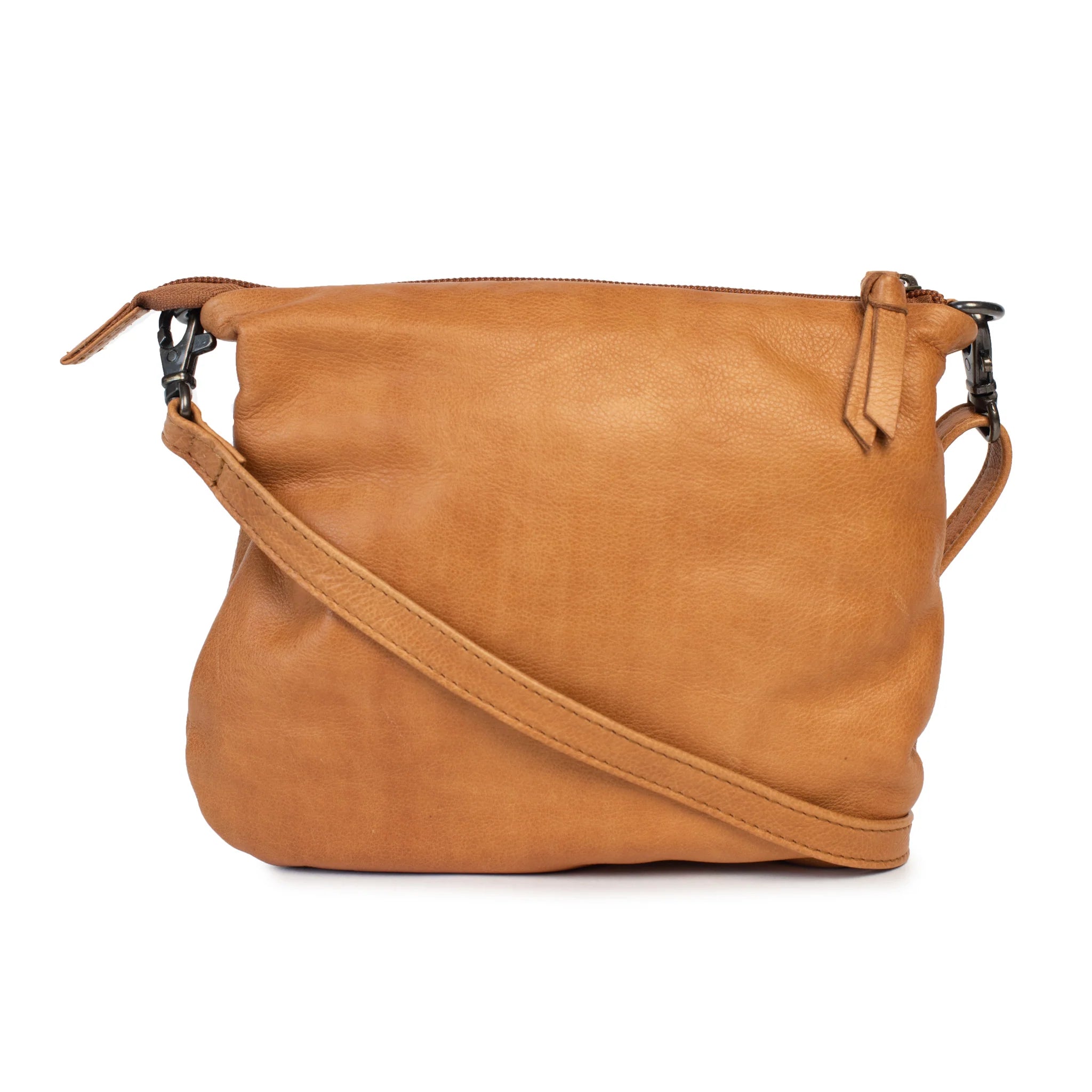 DUSKY ROBIN CASTLE IN THE SKY LEATHER BAG – TAN