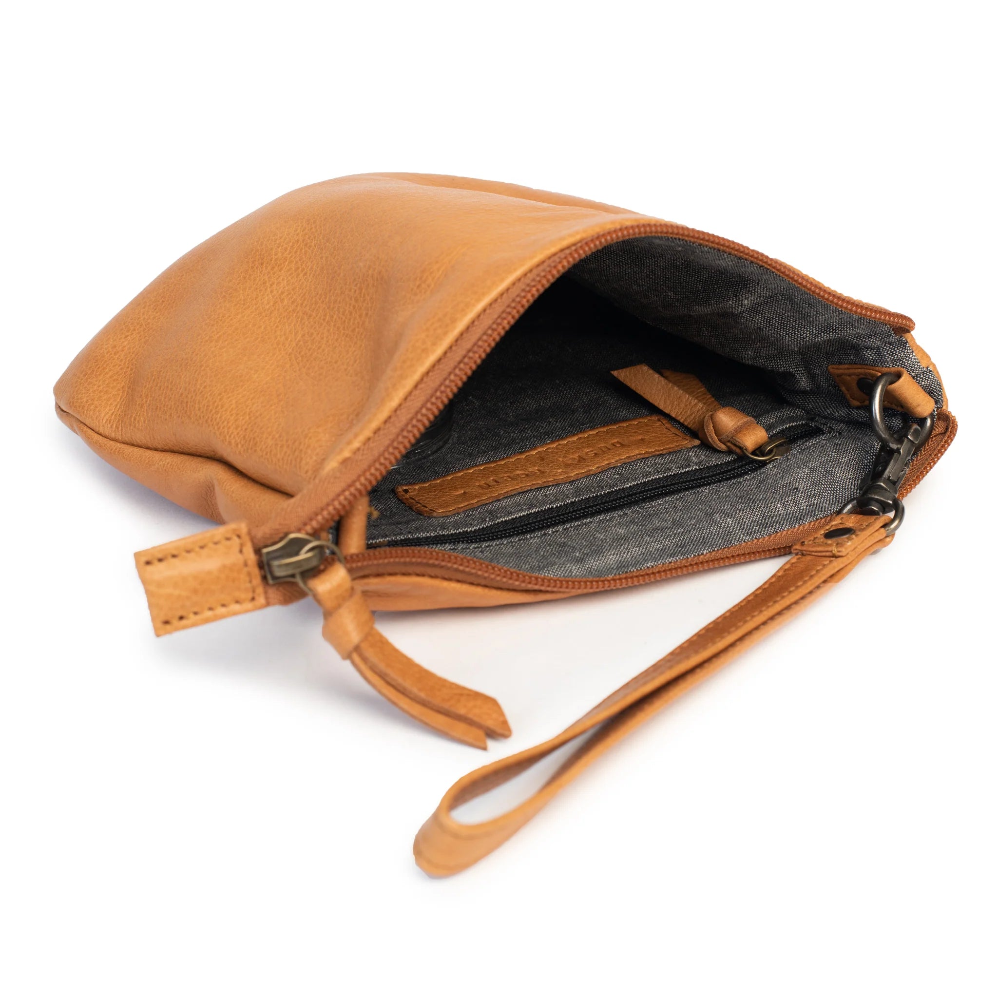 DUSKY ROBIN CASTLE IN THE SKY LEATHER BAG – TAN