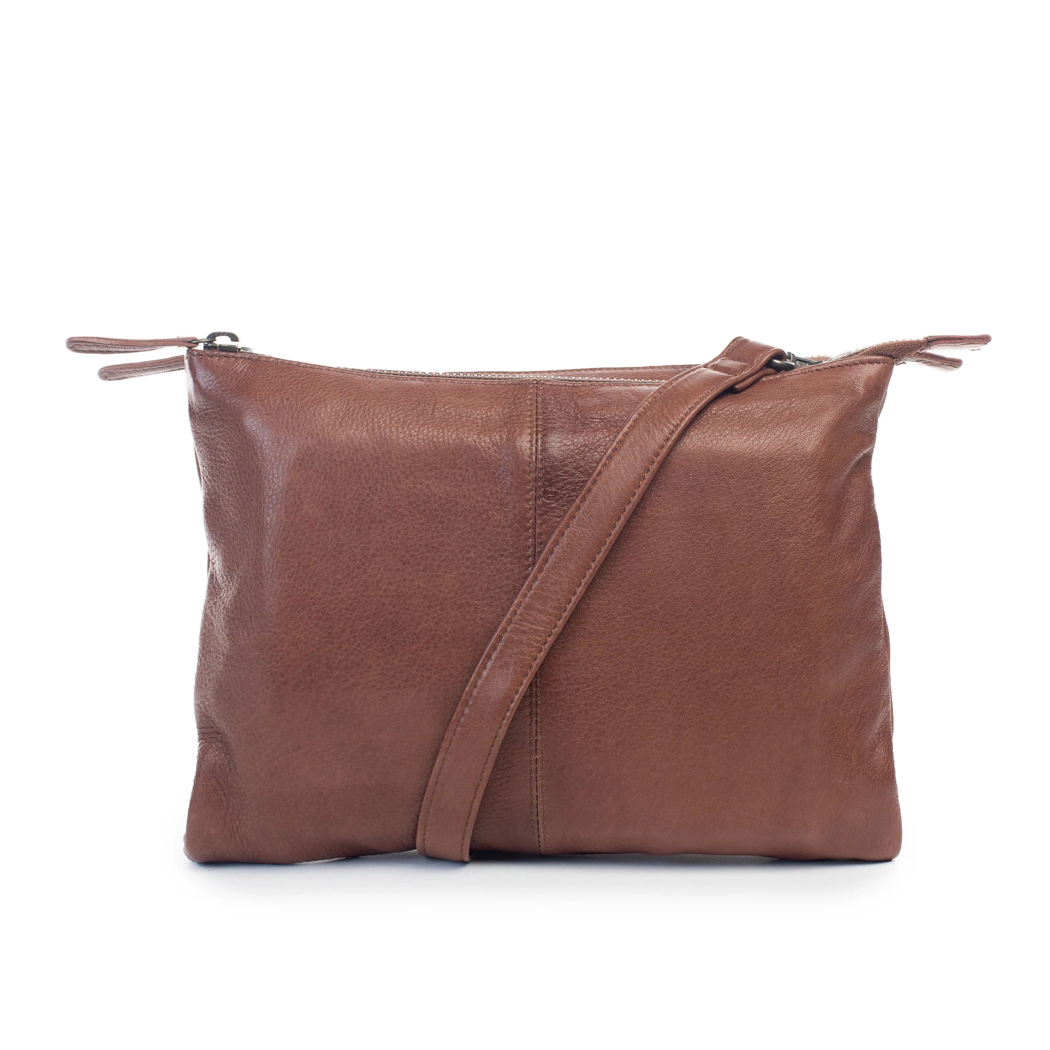 DUSKY ROBIN ELLIE LEATHER BAG – BROWN