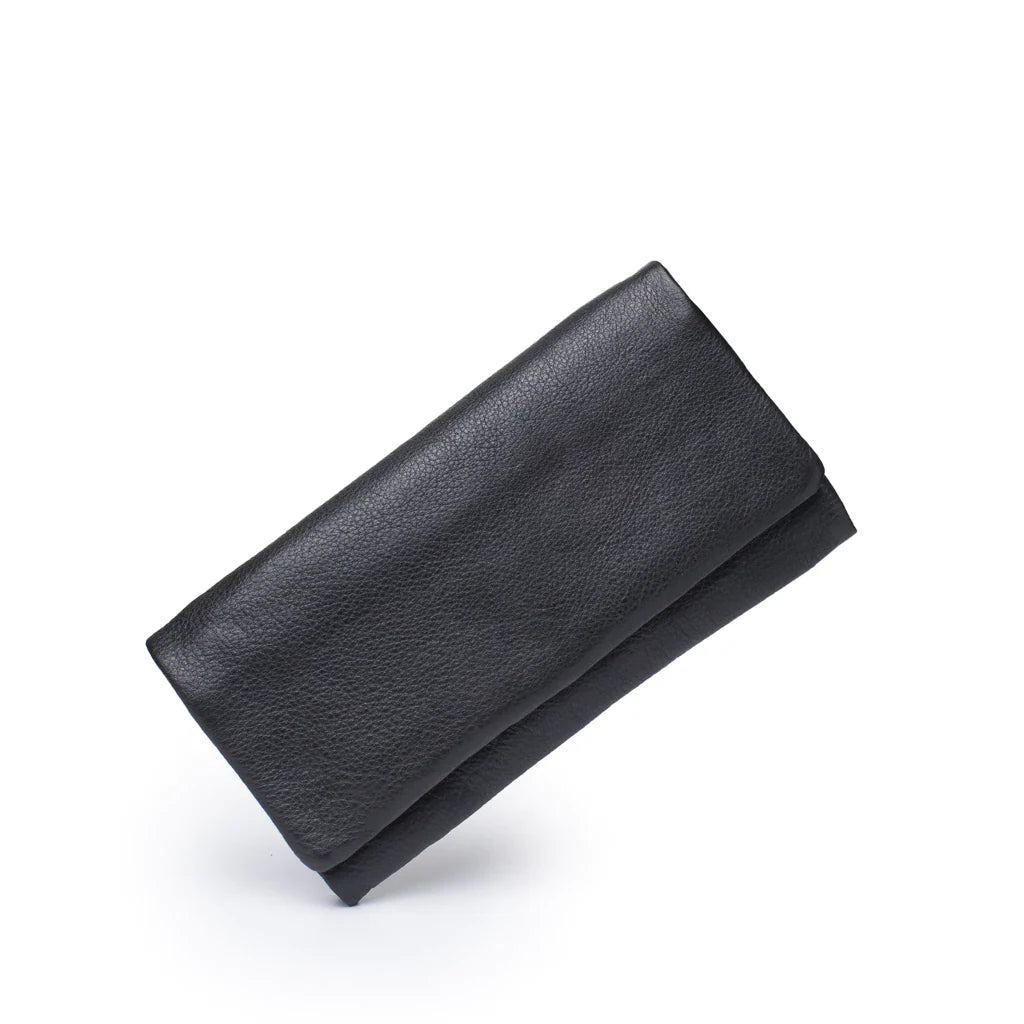 DUSKY ROBIN KEIVA LEATHER PURSE – BLACK