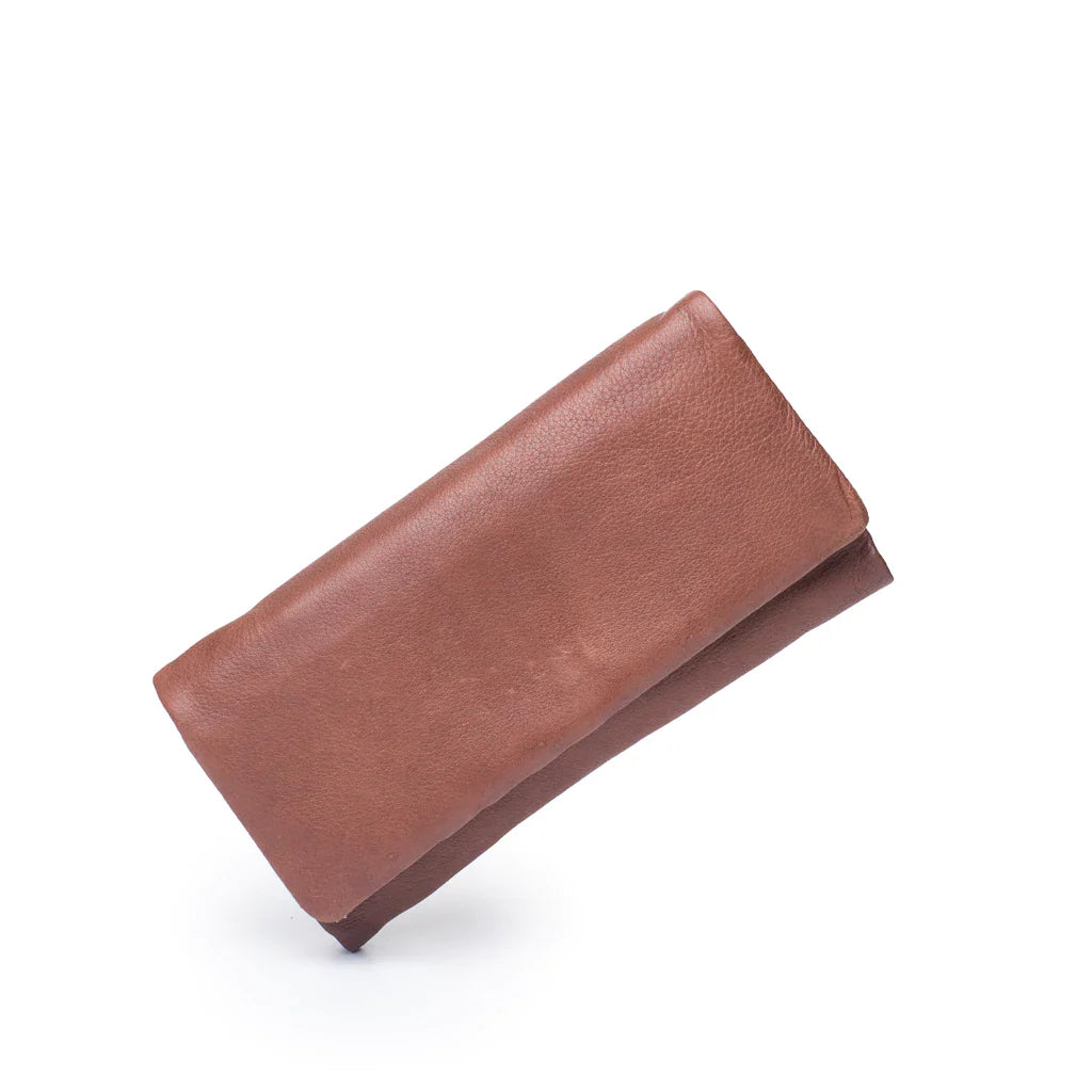 DUSKY ROBIN KEIVA LEATHER PURSE – BROWN