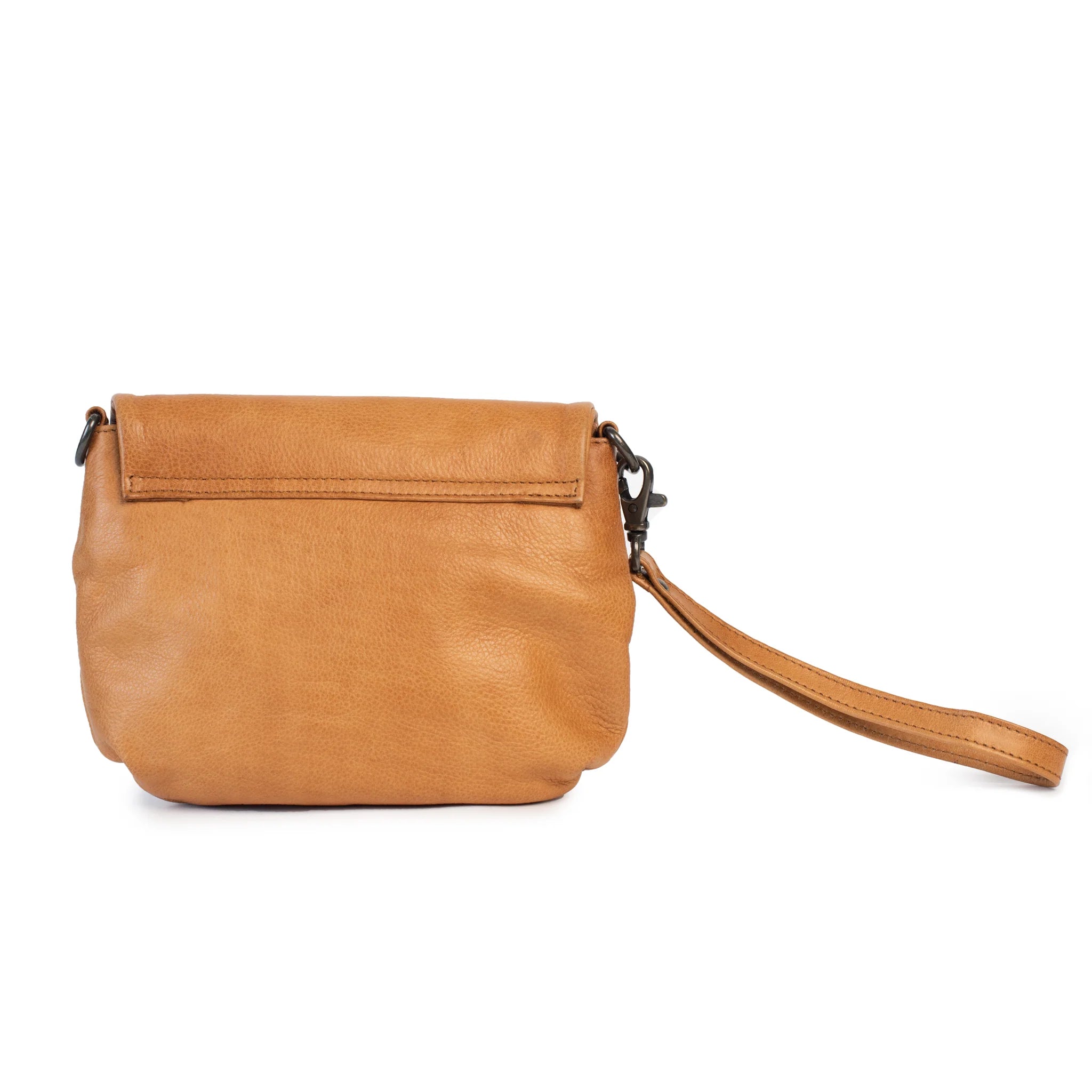 DUSKY ROBIN ZOE LEATHER BAG & CLUTCH – TAN