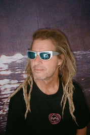 EPOKHE MEMPHIS X MARK OCCHILUPO SUNGLASSES SILVER POLISHED BLUE IRIDIUM