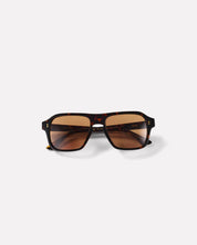 EPOKHE PANO SUNGLASSES SQUARE BIO-ACETATE DARK TORTOISE POLISHED BROWN
