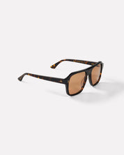 EPOKHE PANO SUNGLASSES SQUARE BIO-ACETATE DARK TORTOISE POLISHED BROWN