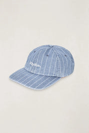 RHYTHM ESSENTIAL PIN STRIPE DENIM CAP WASHED INDIGO