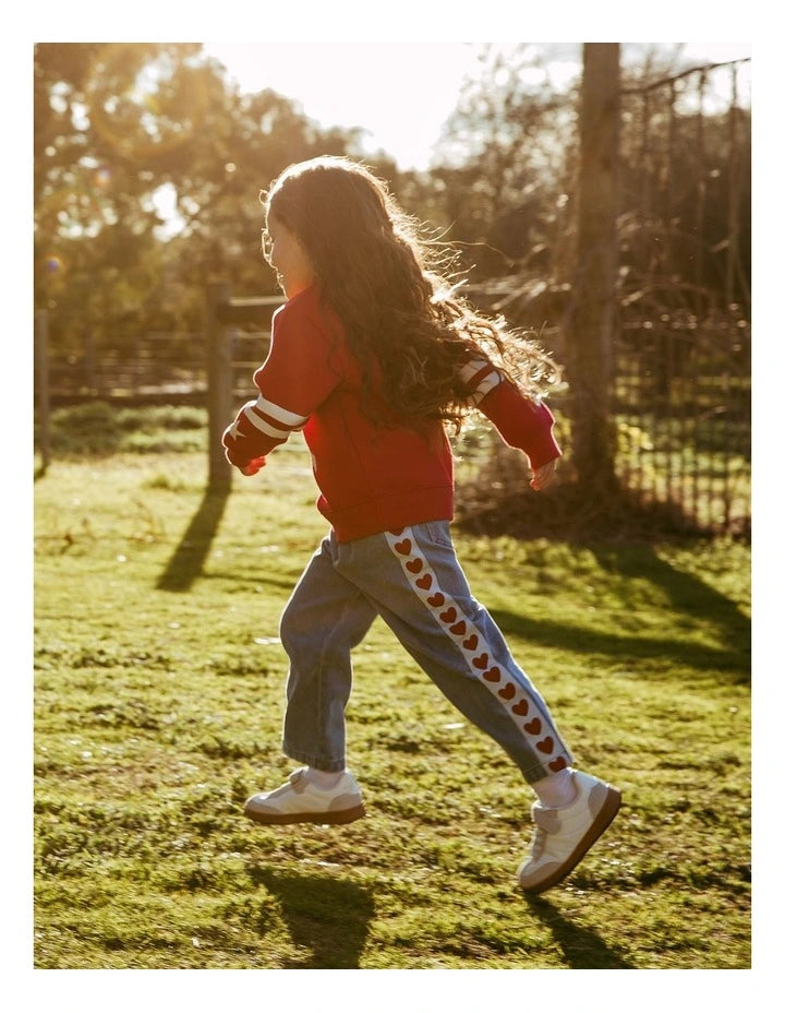 EVE GIRL LOLA DENIM JEAN TODDLER GIRLS WIDE LEG CROPPED JEANS