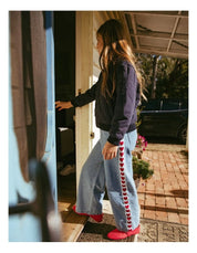 EVE GIRL LOLA DENIM JEAN TODDLER GIRLS WIDE LEG CROPPED JEANS