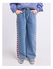 EVE GIRL LOLA DENIM JEAN TODDLER GIRLS WIDE LEG CROPPED JEANS