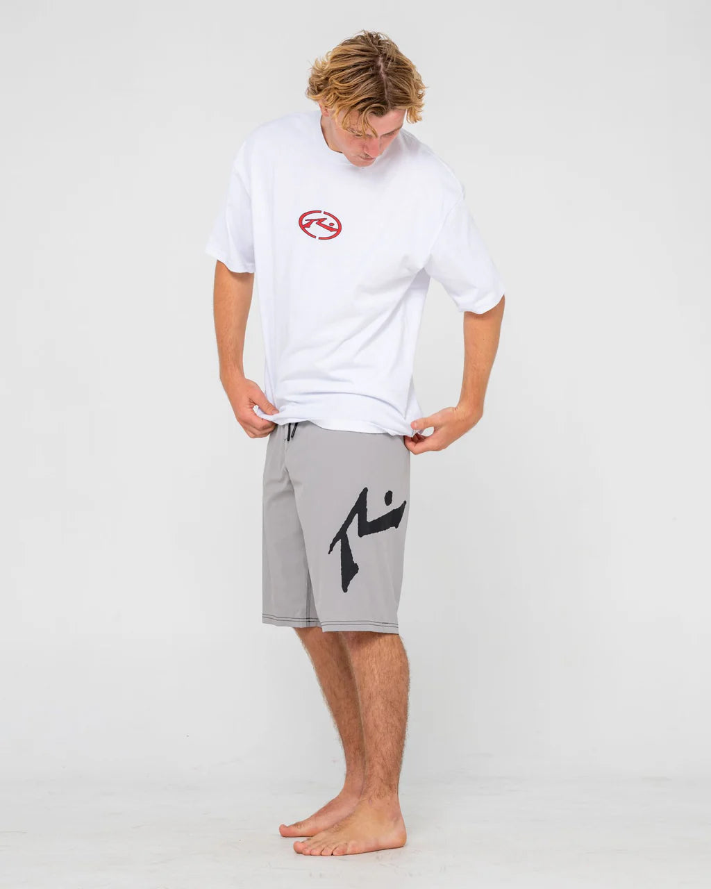 RUSTY FIXED COMPETITION REVOLUTION 23" BOARDSHORT PERFORMANCE GREY