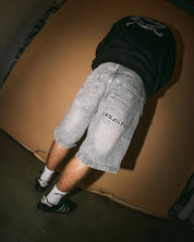 RUSTY FLIP DADDY 2.0 22 INCH BAGGY JORT DIRTY DAWG MENS DENIM SHORT