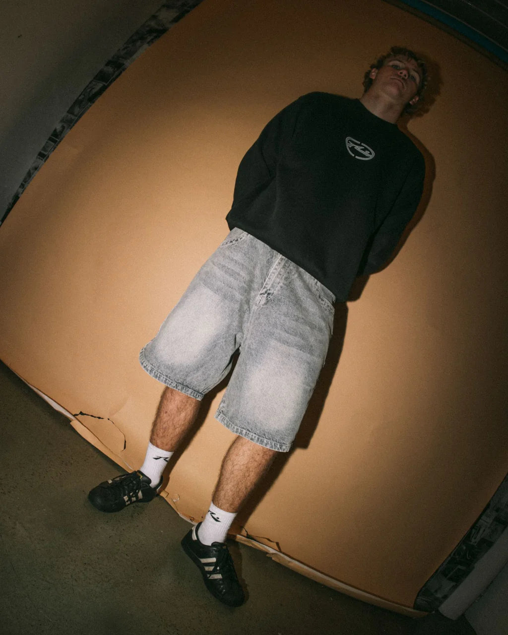 RUSTY FLIP DADDY 2.0 22 INCH BAGGY JORT DIRTY DAWG MENS DENIM SHORT
