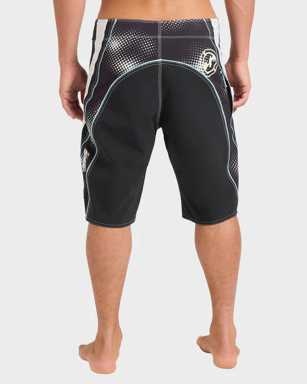 BILLABONG FLUID 2K PRO MENS 21 INCH BOARDSHORTS BLACK SURF SHORTS