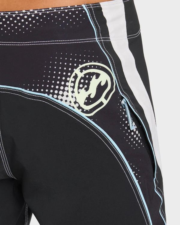 BILLABONG FLUID 2K PRO MENS 21 INCH BOARDSHORTS BLACK SURF SHORTS