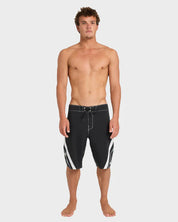BILLABONG FLUID 2K PRO MENS 21 INCH BOARDSHORTS BLACK SURF SHORTS