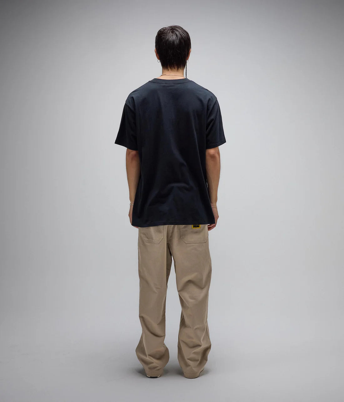 FORMER ADOLE T-SHIRT MENS GRAPHIC STREETWEAR TEE 200GSM BLACK