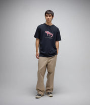 FORMER ADOLE T-SHIRT MENS GRAPHIC STREETWEAR TEE 200GSM BLACK