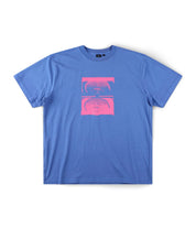 FORMER CRUX T SHIRT WASHED COBALT PREMIUM 200GSM MENS GRAPHIC TEE
