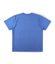 FORMER CRUX T SHIRT WASHED COBALT PREMIUM 200GSM MENS GRAPHIC TEE