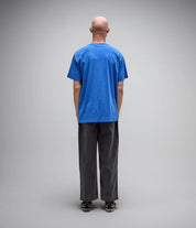 FORMER ENIGMA T-SHIRT MENS GRAPHIC STREETWEAR TEE WASHED COBALT