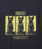 FORMER VET T SHIRT WASHED BLACK PREMIUM 200GSM MENS GRAPHIC TEE