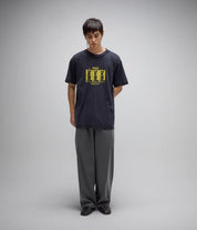 FORMER VET T SHIRT WASHED BLACK PREMIUM 200GSM MENS GRAPHIC TEE