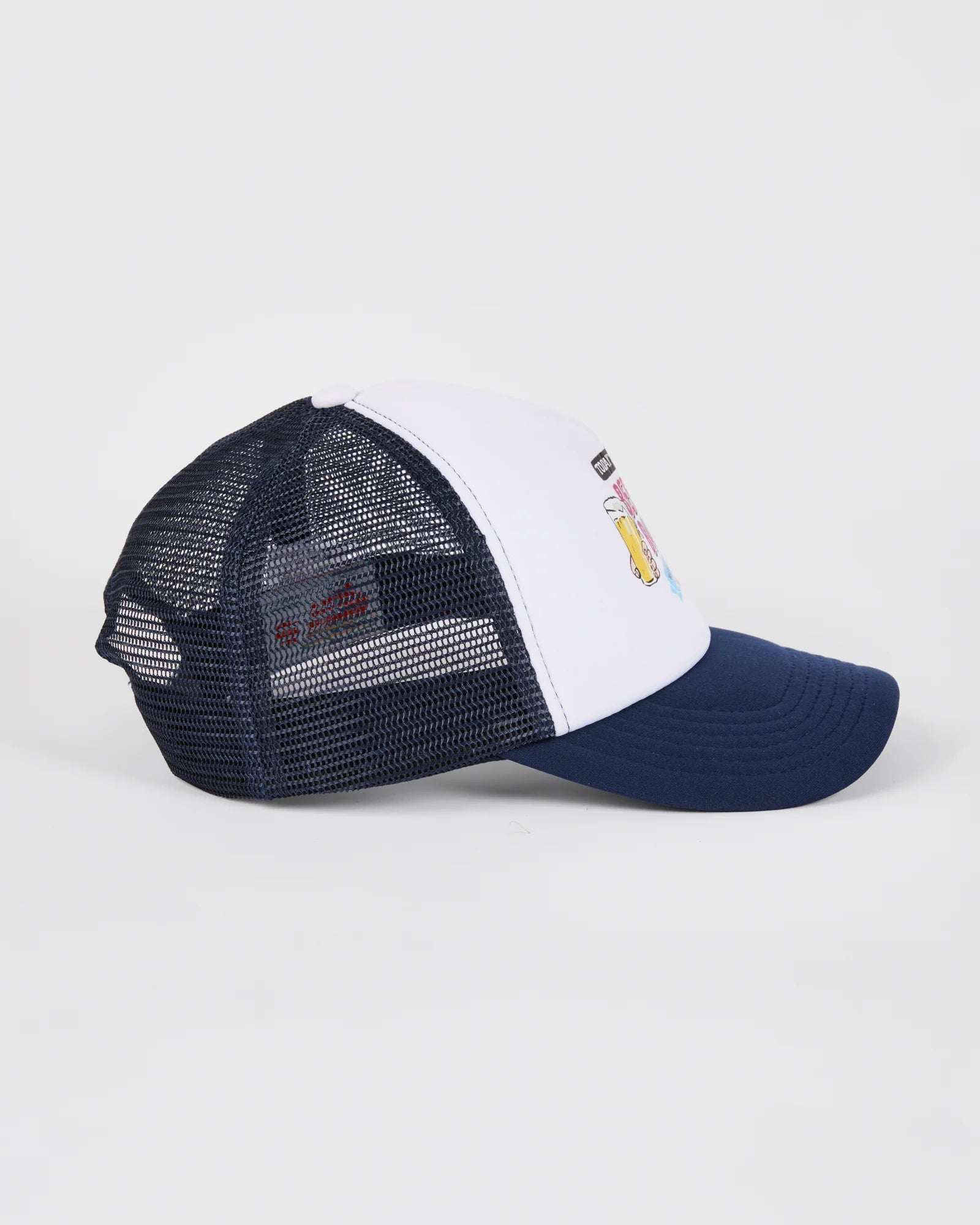 GENERAL STORE MERCH BEER & BARRA TRUCKER CAP – NAVY