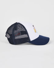 GENERAL STORE MERCH BEER & BARRA TRUCKER CAP – NAVY