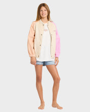 BILLABONG GIRLS OLD DAYZ JACKET 6-16 WHITECAP SURF COASTAL JACKET