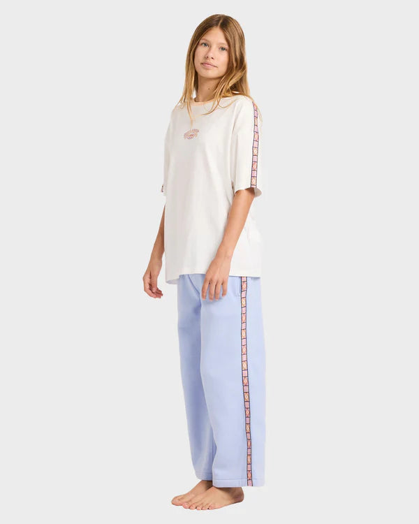 BILLABONG GIRLS OLD DAYZ TRACKPANTS 6-16 TWILIGHT BLUE SURF TRACK PANTS