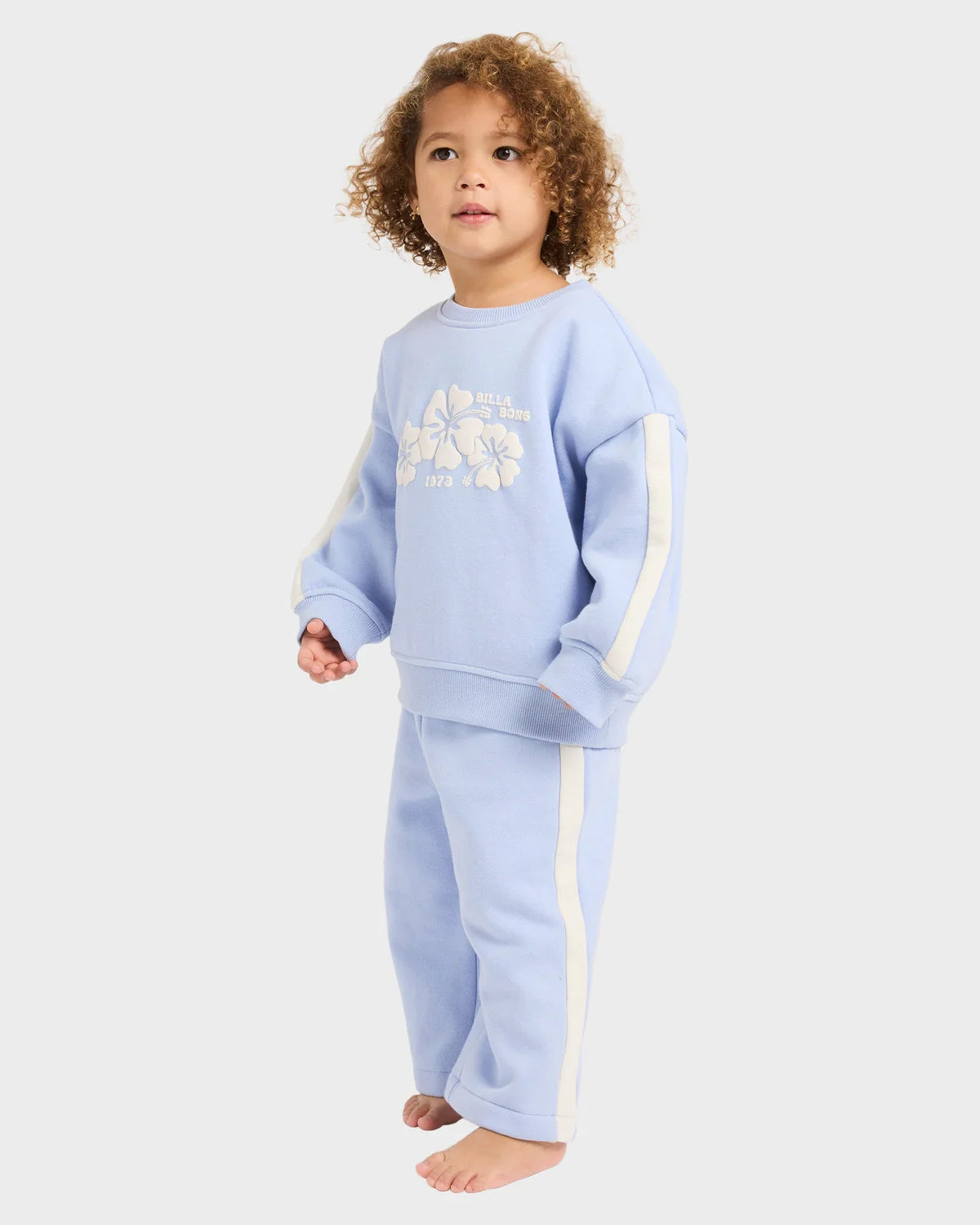 BILLABONG GIRLS WELCOME TO BILLABONG CREW NECK 0-5 TWILIGHT BLUE SURF SWEATSHIRT