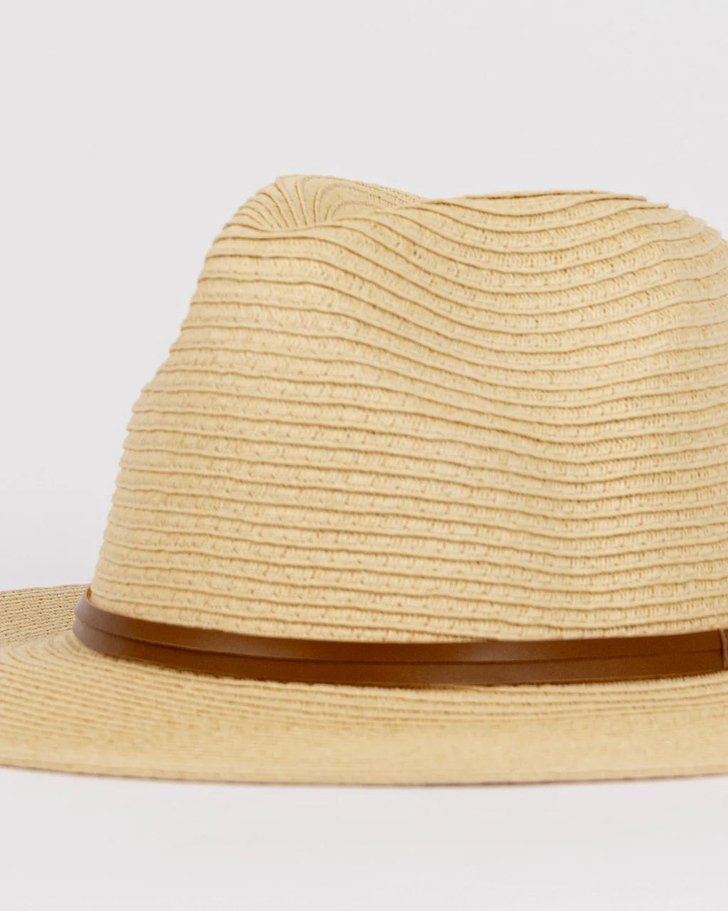 RUSTY GISELE PANAMA STRAW HAT – NATURAL STRAW SUN HAT
