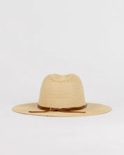 RUSTY GISELE PANAMA STRAW HAT – NATURAL STRAW SUN HAT