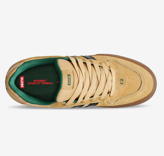 GLOBE ENCORE 2 YELLOW GREEN MENS SKATE SHOES CLASSIC STREET SNEAKERS