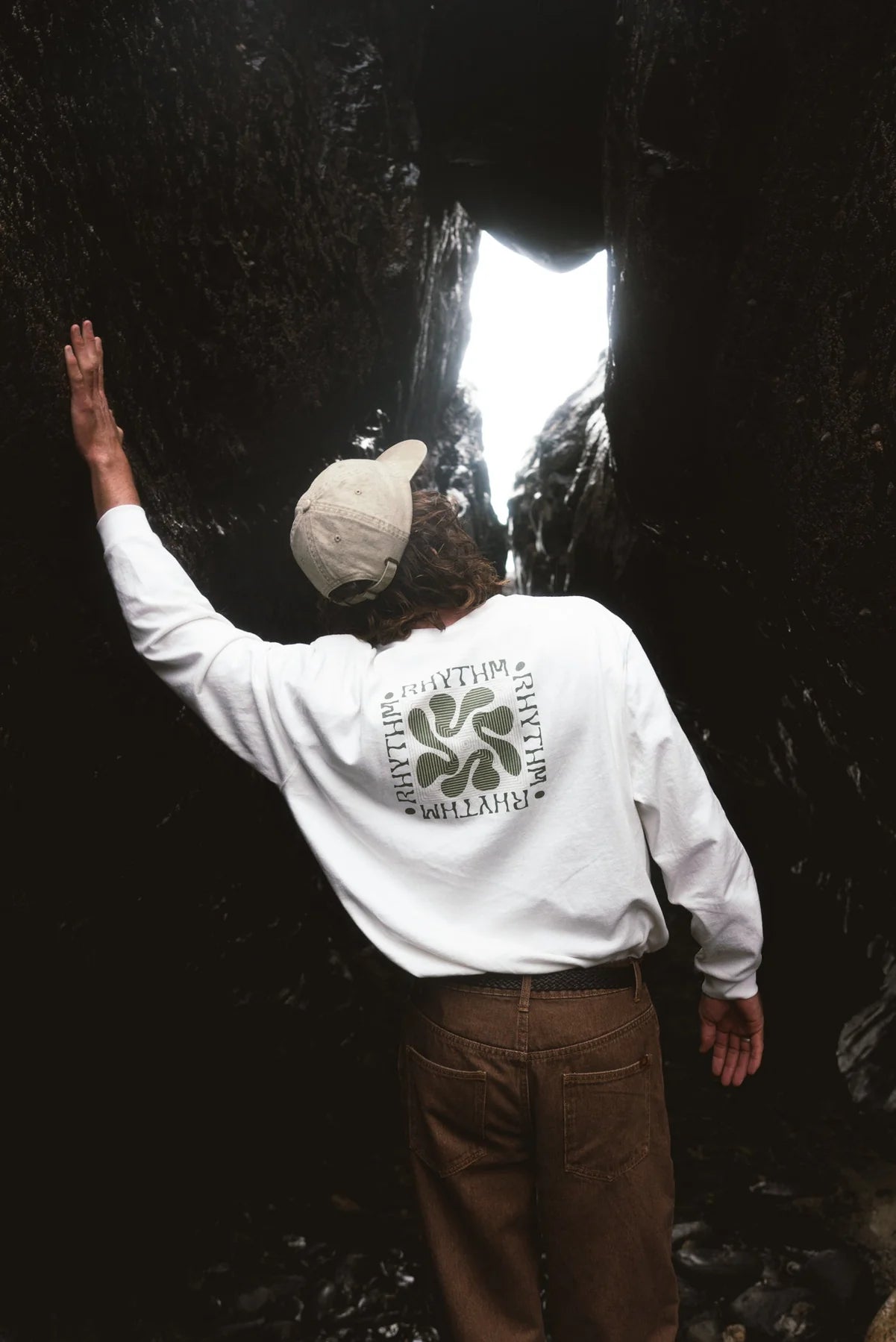 RHYTHM GRANGE LOOSE FIT LS T SHIRT ECRU