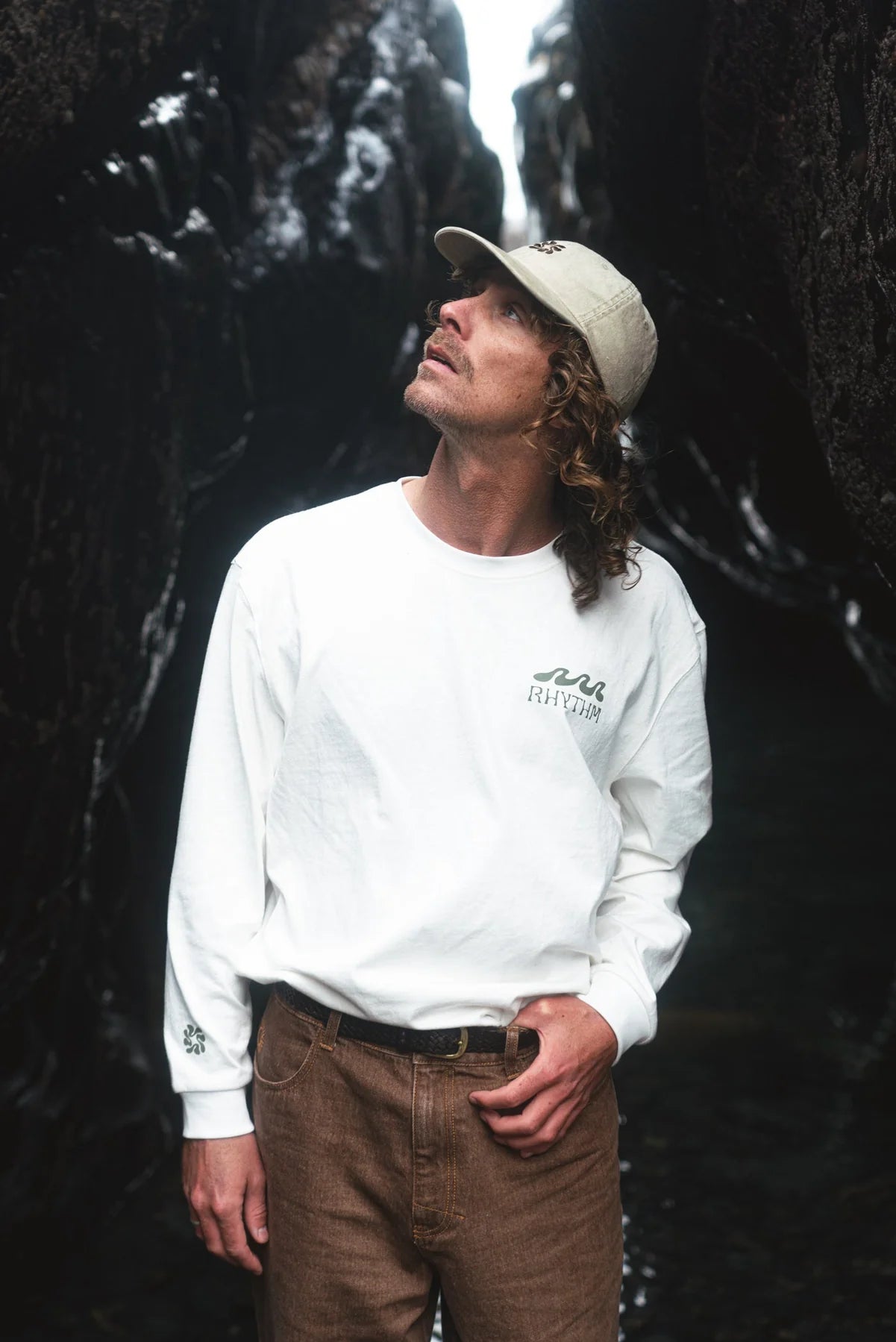 RHYTHM GRANGE LOOSE FIT LS T SHIRT ECRU