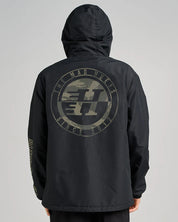 THE MAD HUEYS H SERIES SPLIT SPRAY JACKET MEN’S WATER RESISTANT FLEECE LINED BLACK