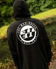 THE MAD HUEYS H SERIES SPLIT ZIP HOODIE MEN’S FLEECE HOODED JACKET BLACK