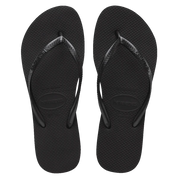 HAVAIANAS SLIM FLATFORM THONGS – BLACK